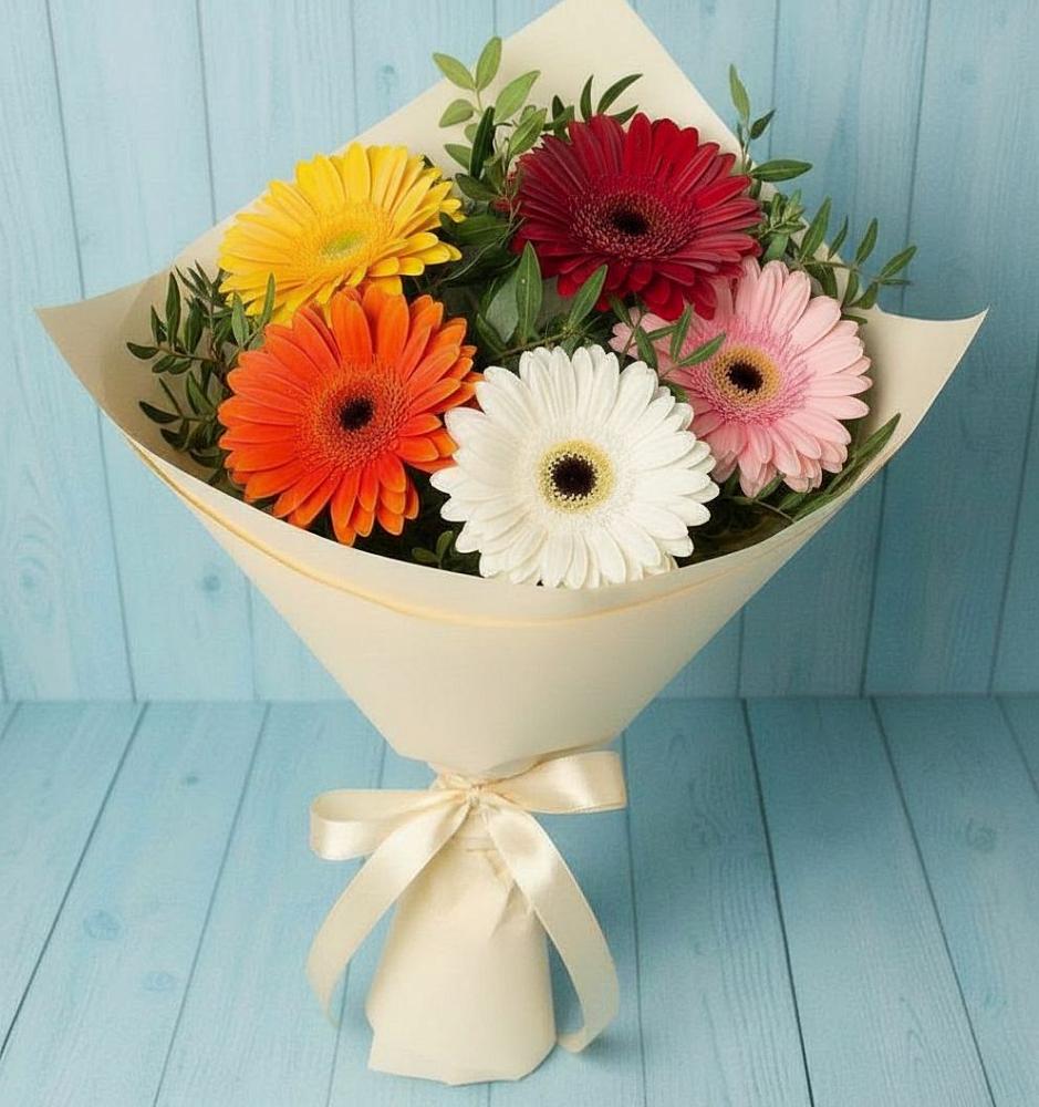 Букет цветов из: Герберы в Нижняя Тавда