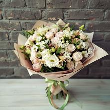 Букет цветов из:  Альстромерии, Розы и Хризантемы #REPLACE_PRED# Нижняя Тавда