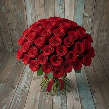 Букет 55 Красных роз Фридом #REPLACE_PRED# Нижняя Тавда
