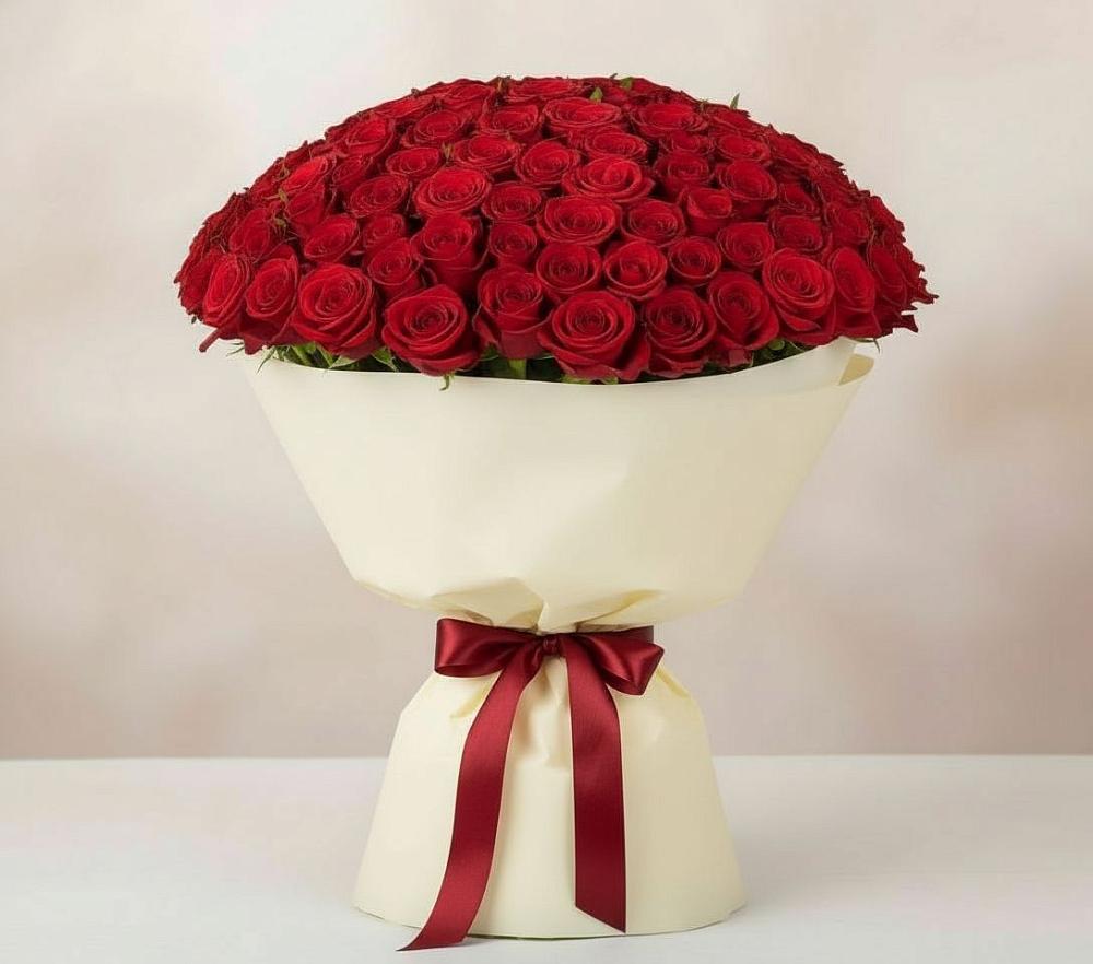 Букет 101 Красная роза Милано в Нижняя Тавда