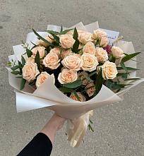 Букет Кремовые розы Латте в Нижняя Тавда