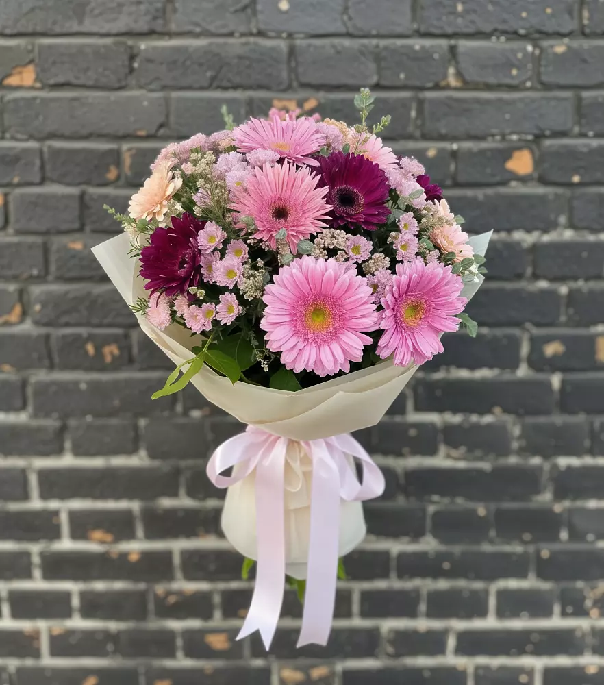 Букет цветов из: Герберы и Хризантемы в Нижняя Тавда