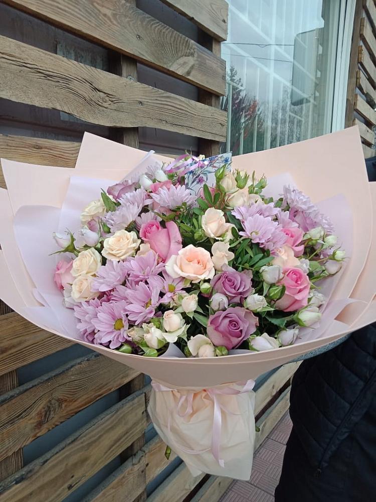 Букет цветов из: Розы и Хризантемы в Нижняя Тавда