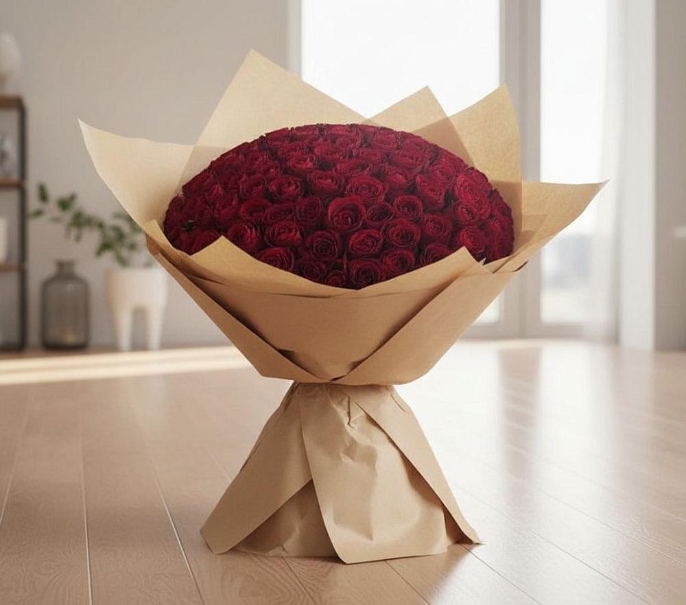 Букет 101 Красная роза в Нижняя Тавда