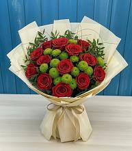 Букет цветов из:  Розы и Хризантемы в Нижняя Тавда