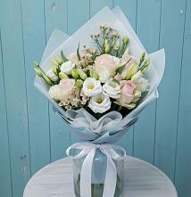 Букет цветов из:  Розы и Лизиантусы #REPLACE_PRED# Нижняя Тавда