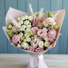Букет цветов из:  Альстромерии и Розы в Нижняя Тавда
